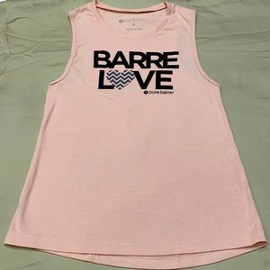 Pure Barre - Barre Love Tank Top - Size Small Pink